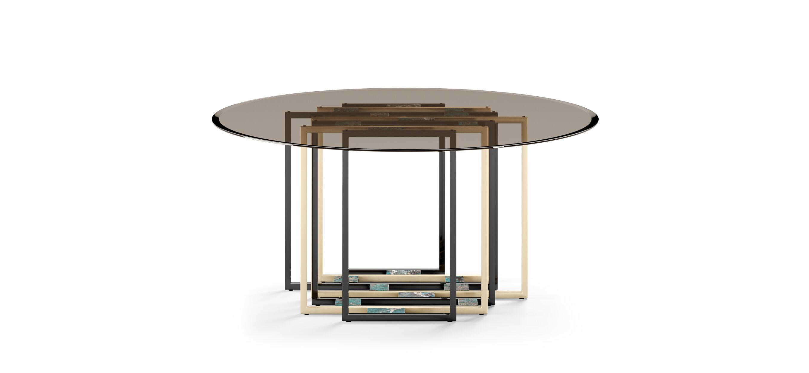 Круглый стеклянный стол Borzalino DORIAN ARCH-00081344 - Вид №2