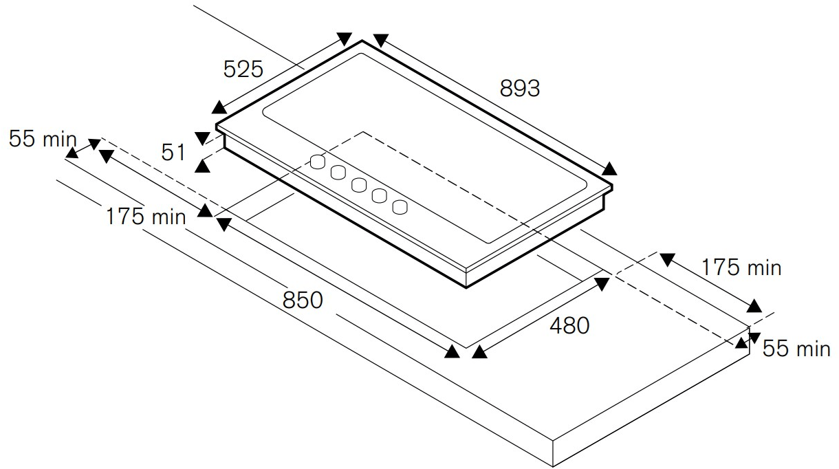 Bertazzoni Стеклянная встраиваемая газовая плита Professional sun-id-1402800 - Вид №1