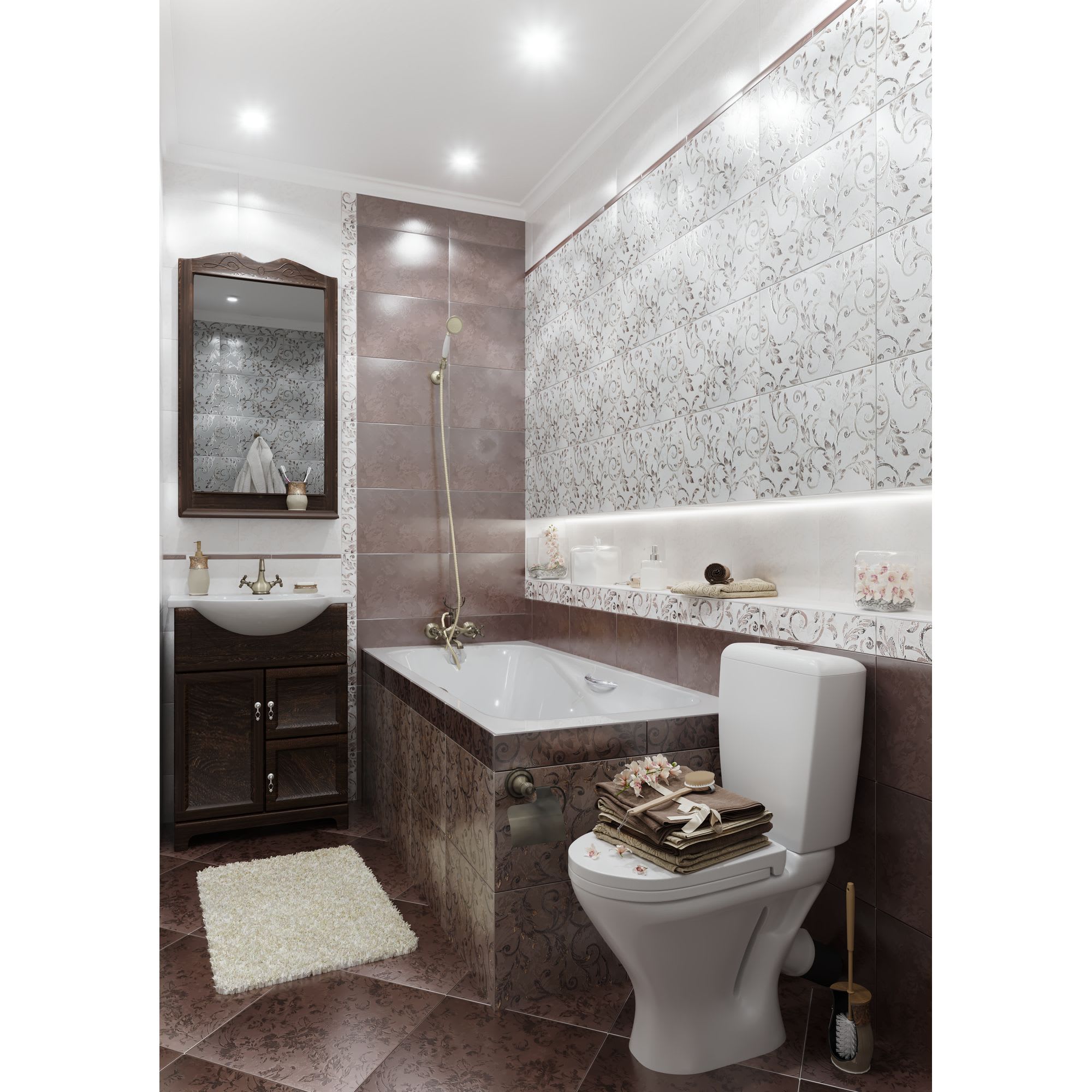 17085451 Бордюр «» 27.5х2 см цвет коричневый Флориан Santreyd  - Вид №3