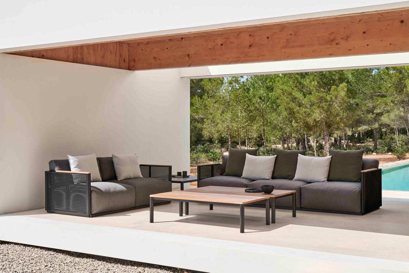 Фарфоровый прямоугольный садовый столик GANDIABLASCO Bosc ARCH-00052231 - Вид №8