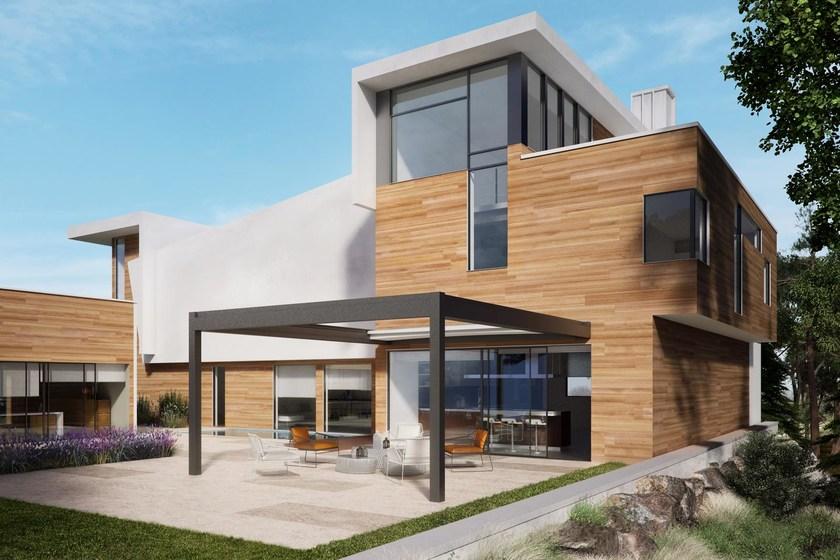 PRATIC F.lli ORIOLI Пристенная пергола из алюминия Pergole sun-id-1383972 - Вид №2