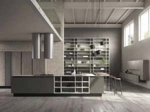 Floritelli Cucine Hpl оборудованная кухня с островом Prima