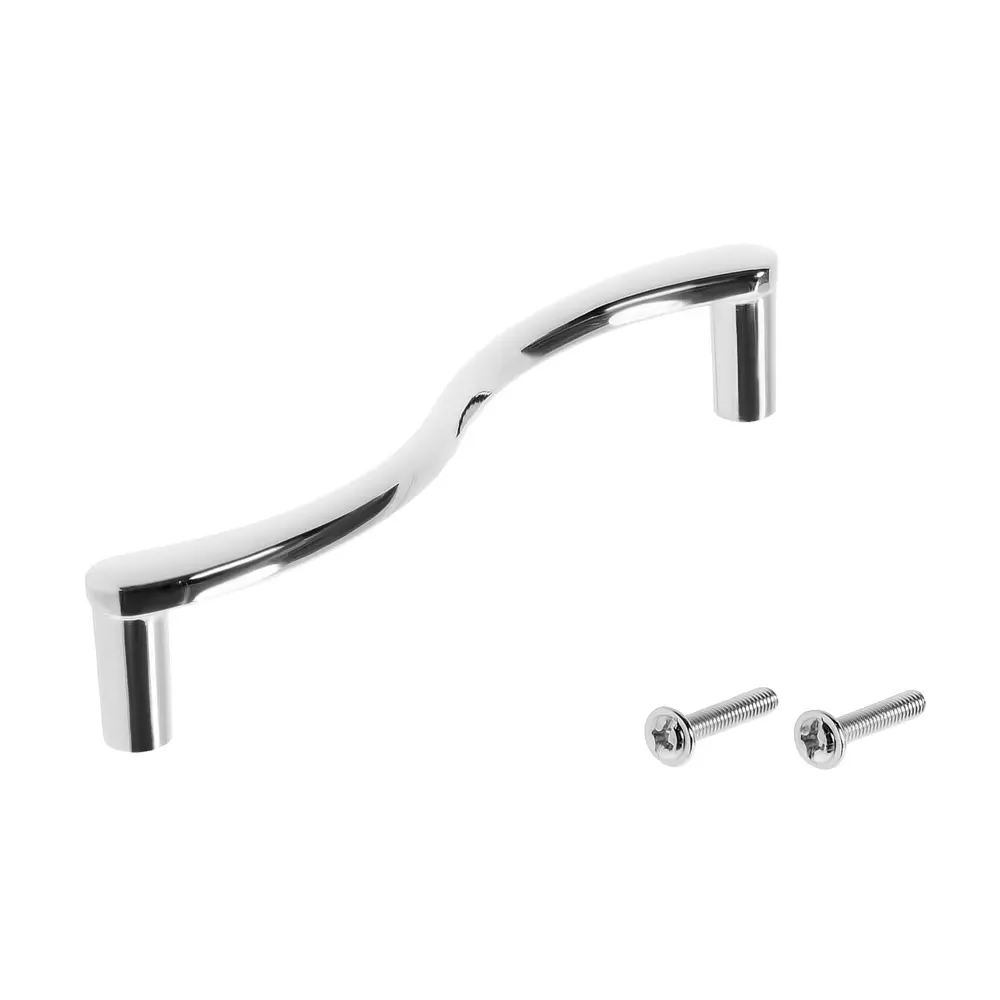 Мебельная ручка-скоба RS154CP.4 128 мм глянцевый хром BOYARD STLM-2004875 - Вид №1