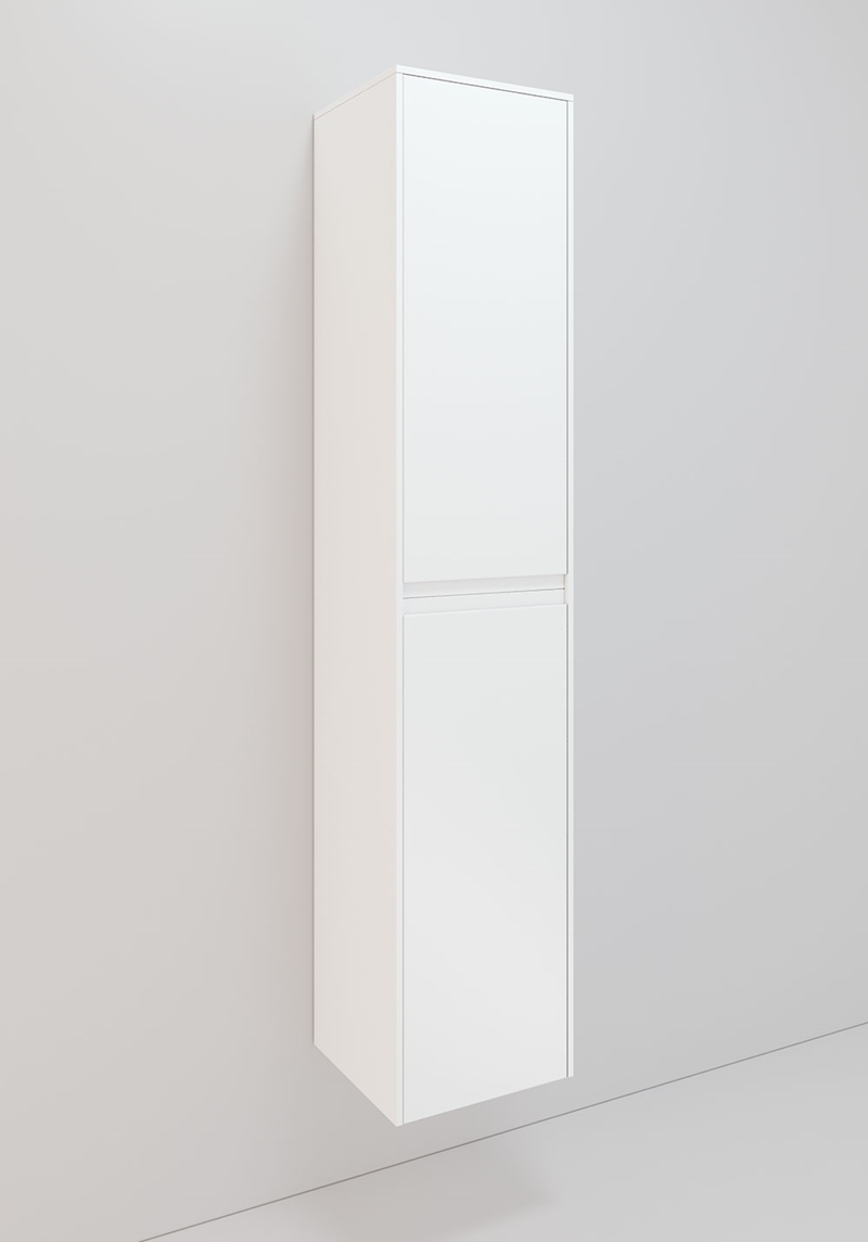 60159 Lc 159 Боковой Шкаф 350 Высокий H1658, Теплый Белый Мат Noro  Белый 