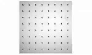 INI007-075 Hержавеющая сталь матовая Twiggy - Inox 200 x 200 mm BOSSINI