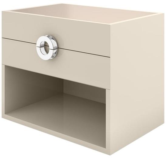 FRATO Прямоугольная прикроватная тумбочка из лакированной древесины с ящиками Soho Ffu020001aaa - Вид №1