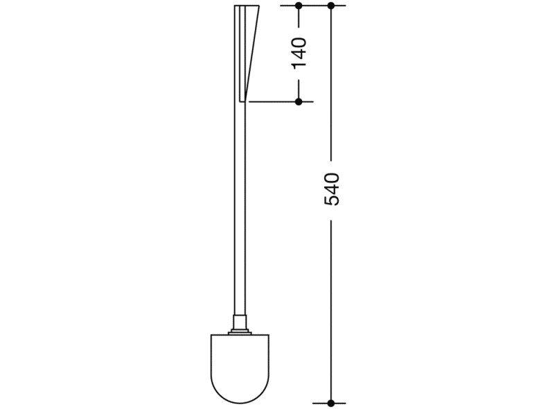 800.20.01091 Щетка для унитаза HEWI System 111 | Polyamid  - Вид №6
