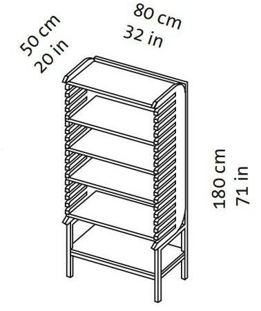 brühl Открытая деревянная полка sun-id-1512339 - Вид №4