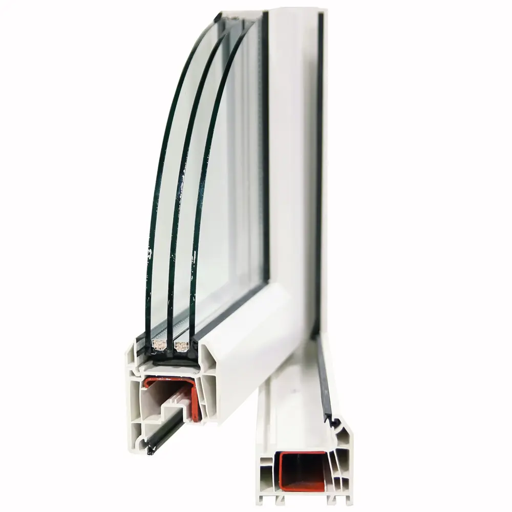 Пластиковое окно ПВХ Deceuninck одностворчатое 1440x870 мм (ВхШ) однокамерный стеклопакет белый (с двух сторон) STLM-2100785 - Вид №5