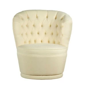 Кресло белое мягкое круглое PUCCINI UNICO ДИЗАЙНЕРСКИЕ 249001 Белый