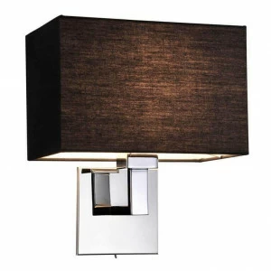 Бра с черным абажуром серебристое Newport 14201/A NEWPORT 14000 00-3928228 Серебро;черный