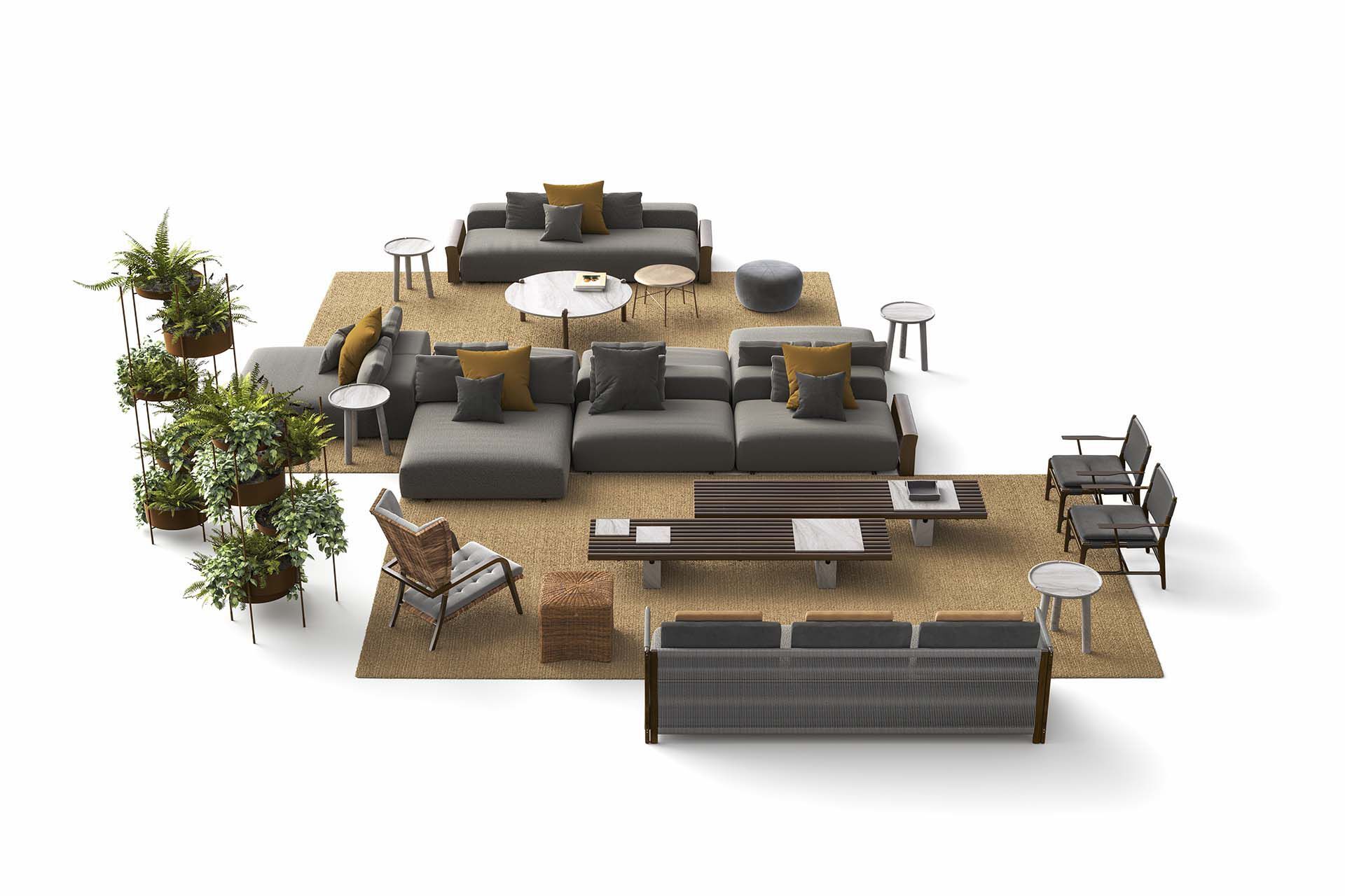 Круглый каменный журнальный столик Остуни Exteta Stone Line ARCH-00124552 - Вид №13