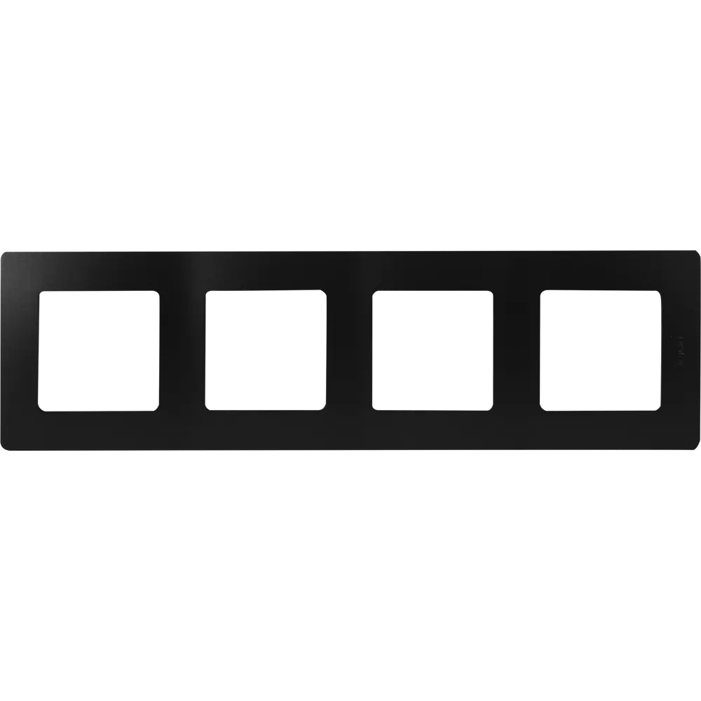 Рамка Legrand Etika на 4 поста в антрацитовом цвете 17367925 STLM-0008061