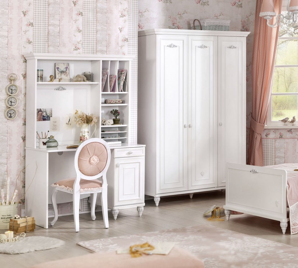 Шкаф трехстворчатый белый распашной Romanticа CILEK ROMANTICA 00-3832573 Белый Santreyd - Вид №2