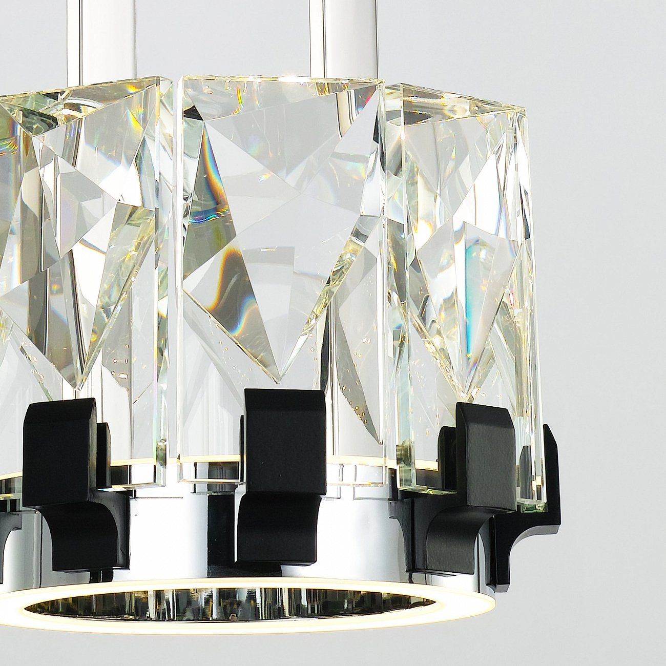 Светильник подвесной 120х30 см хром Peruzzi MD18090003-9A DELIGHT COLLECTION ДИЗАЙНЕРСКИЕ 00-3882299 Прозрачный;хром  - Вид №2