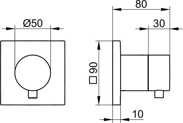 59541051002 Запорный вентиль DN 15 KEUCO IXMO - Вид №8
