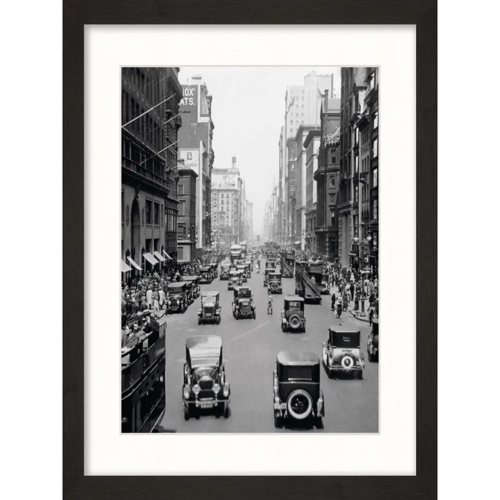 Картина в раме Старый Нью-Йорк 33x40 см цвет разноцветный POSTERMARKET STLM-2070245