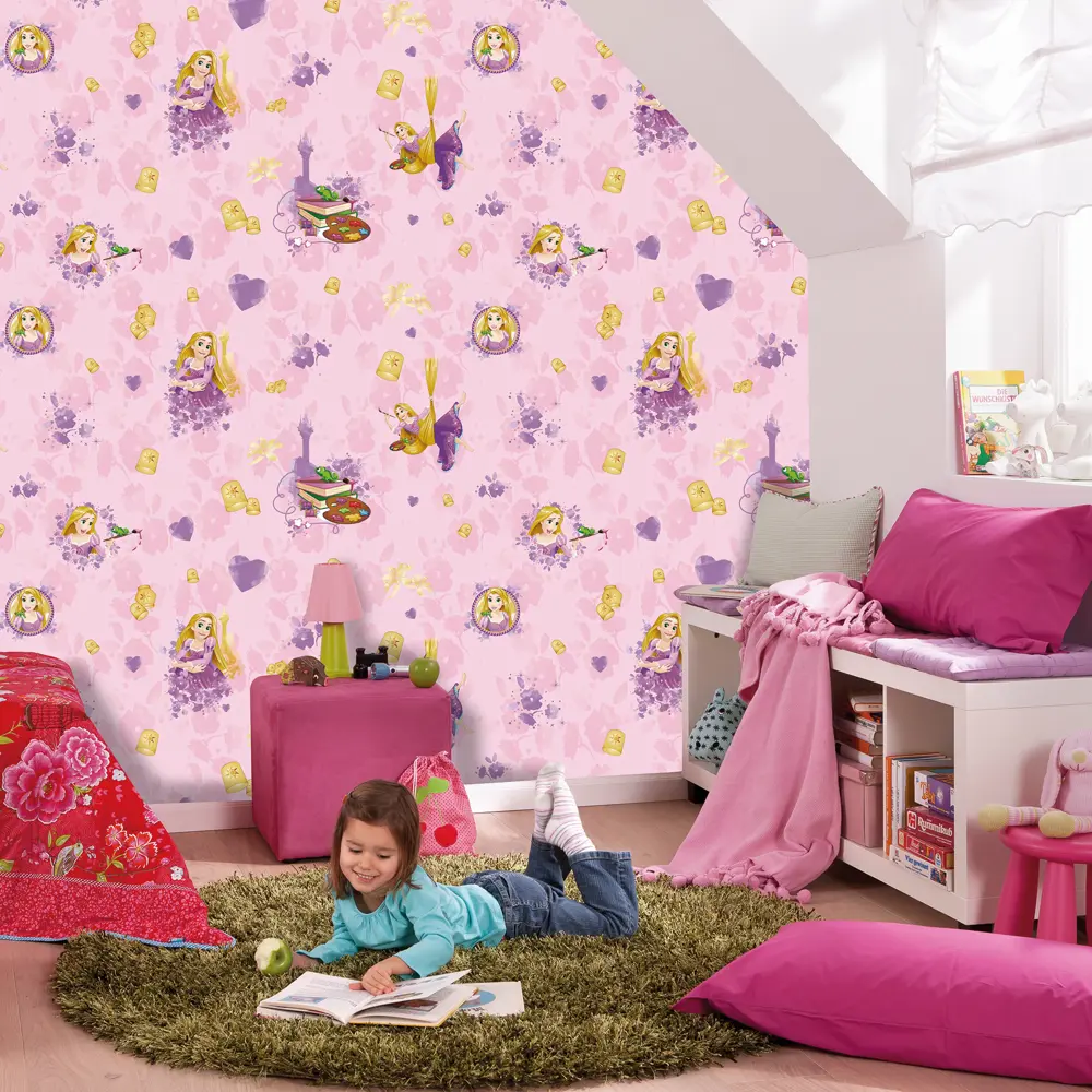 Обои флизелиновые Erismann Disney розовые 1.06 м E-D-003B 82024075 STLM-2178284 - Вид №3