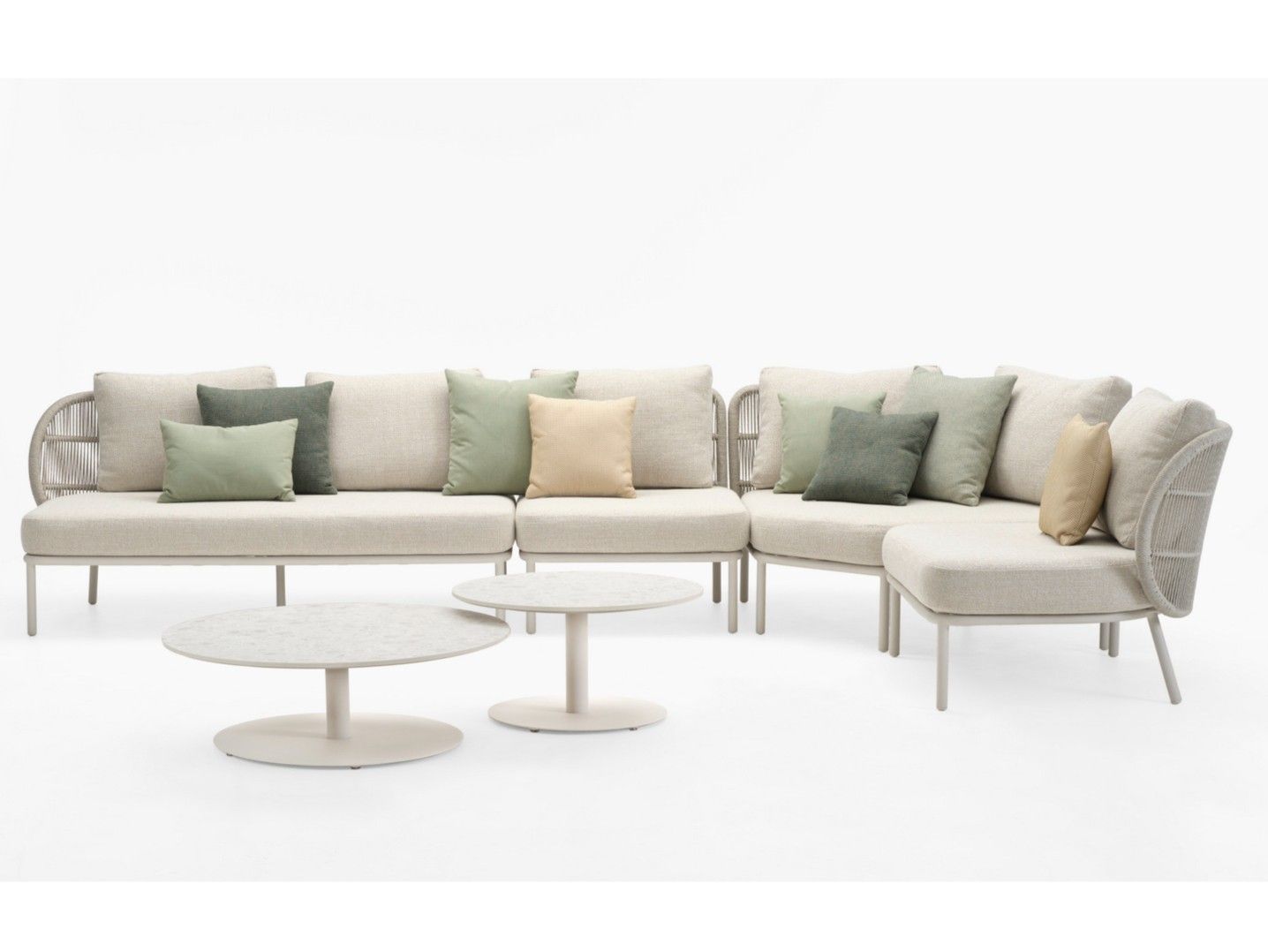 Тканевый угловой модульный садовый диван Vincent sheppard Кодо ARCH-00001263