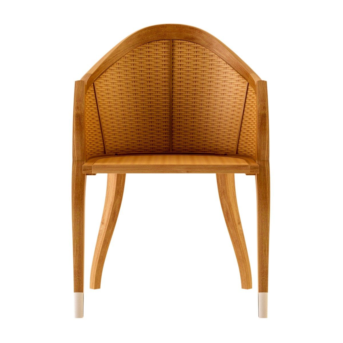 Стул для сада из тикового дерева с подлокотниками ASTELLO Тюльпан ARCH-00097754 - Вид №2