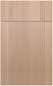 Фасады для кухни Модерн Фрезеровка «Риффель» Береза розовая №64