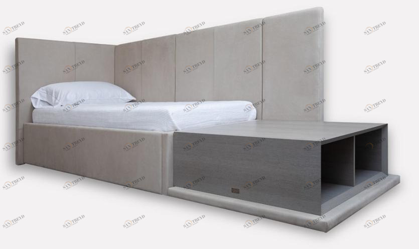 MORADA Полуторная односпальная кровать из нубука  Arrazzo bedtws 