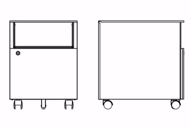 Dieffebi Модульный офисный ящик из металла на колесиках Personal storage sun-id-1486643 - Вид №3