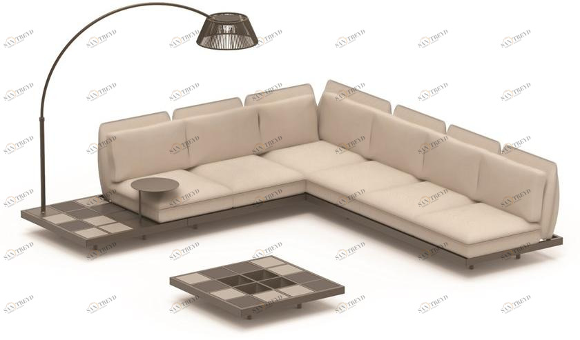 Royal Botania Садовый гарнитур из ткани Mozaix lounge sun-id-1459308