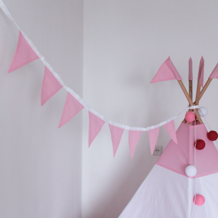 Гирлянда из 8 флажков Simple Pink VAMVIGVAM SIMPLE PINK 282181 Розовый Santreyd  - Вид №1