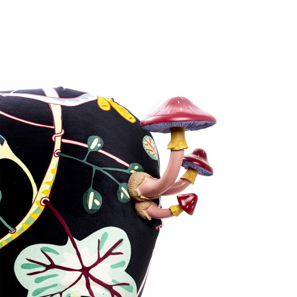 Вешалка декоративная 16х17,5 см розово-красная Mushroom Coloured SELETTI  00-3883294 Красный  - Вид №2