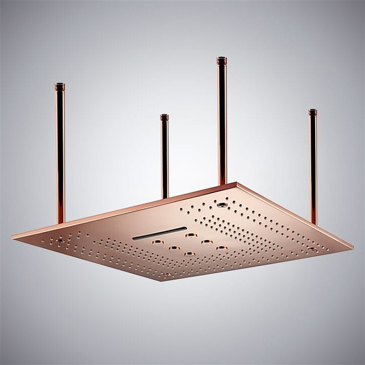 Светодиодная потолочная душевая головка из нержавеющей стали Fontana Showers Luxe Fontaine ARCH-00056169 - Вид №1