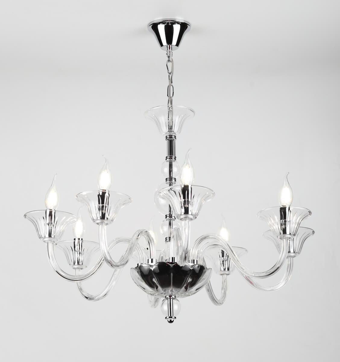 Подвесная люстра Rivoli Nudo 1008-208 RIVOLI ДИЗАЙНЕРСКИЕ, NUDO 336783 Хром;прозрачный  - Вид №2
