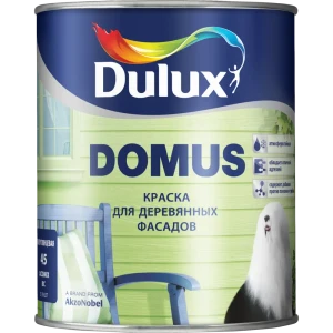 Краска для дерева акриловая Dulux Domus Aqua матовая цвет белый 1 л