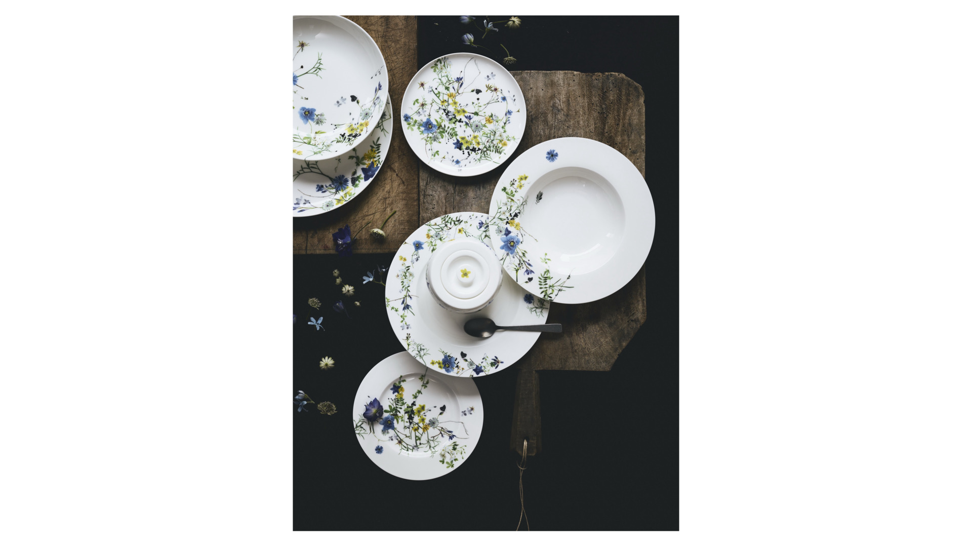 10624778 Rosenthal Тарелка закусочная Rosenthal Альпийские цветы 21см, фарфор Фарфор  - Вид №2