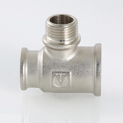 VTr.132.RN.050504 Фитинг резьбовой – тройник переходной с переходом на наружную резьбу Valtec 3/4" х 3/4" х 1/2"  - Вид №8