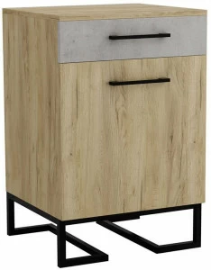 52271 Комод для обуви с ящиком Loft Дуб натур/Бетон R-HOME