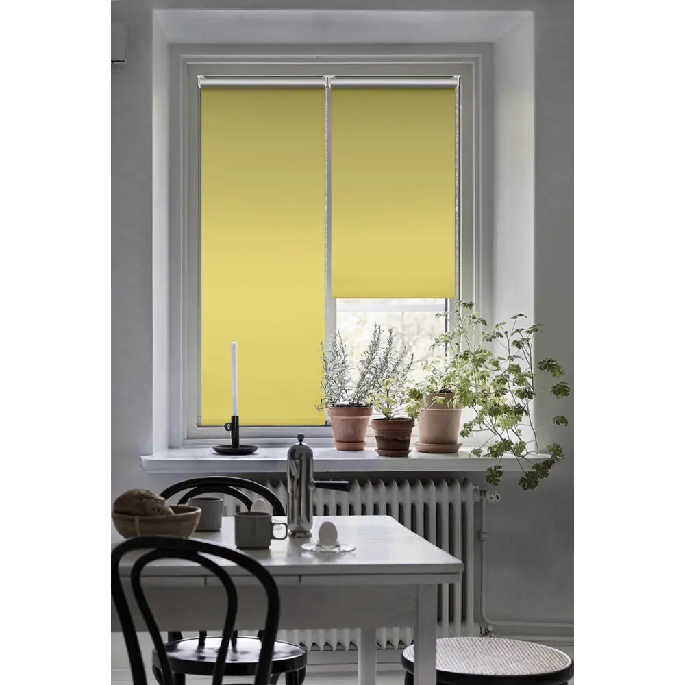 Штора рулонная блэкаут Эскар 70x160 см желтая Lime 5 86792834 STLM-2140000 BLACKOUT - Вид №5