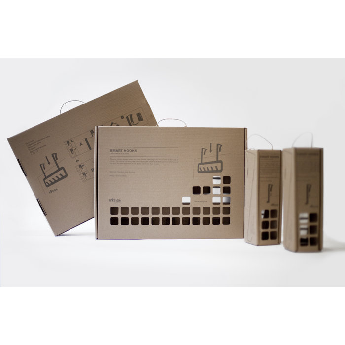 Надверная вешалка 5 крючков smart hook BOSIGN ДИЗАЙНЕРСКИЕ 253755 Металлик  - Вид №4