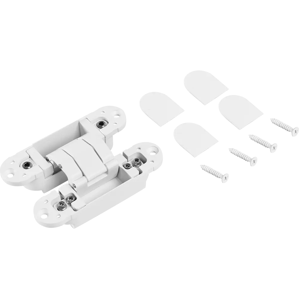 88906677 Петля дверная скрытая 120x30x30 мм ЦАМ цвет белый STLM-0894747 Santreyd  - Вид №2
