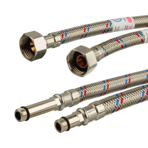 90336861 Гибкая подводка для смесителя пара М10-1/2" 120 см латунь STLM-0190003 ELKA