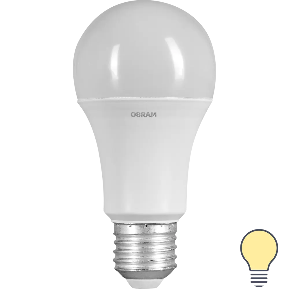 Лампа светодиодная Osram E27 220-240 В 9 Вт груша матовая 650 лм теплый белый свет 85095304 STLM-2025607 