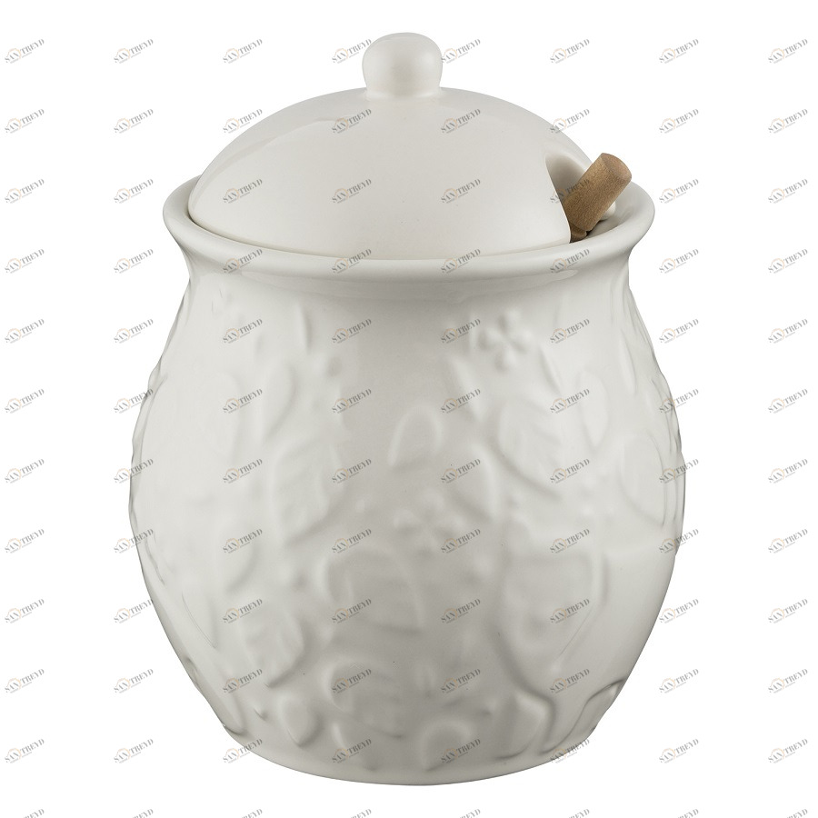 Банка с крышкой для меда белая In the Forest MASON CASH  00-3871148 Белый 