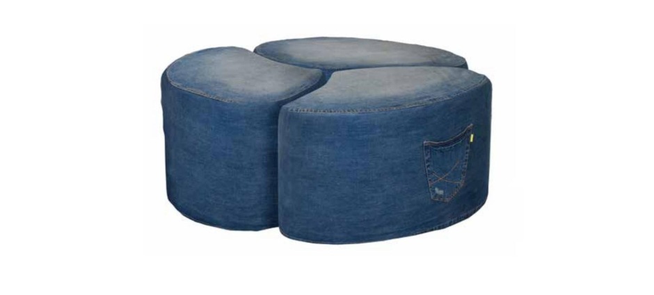 006598 Пуф Liguria Blue Contradiction Jeans Santreyd - Вид №1