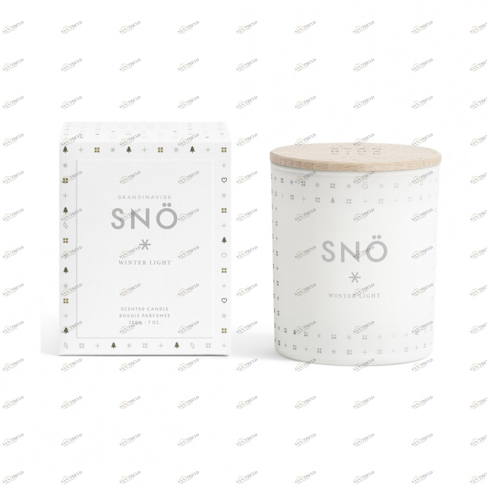 EVA SOLO Sk1222 Свеча ароматическая Skandinavisk Snö с крышкой, 200 г Растительный воск, ароматические отдушки 