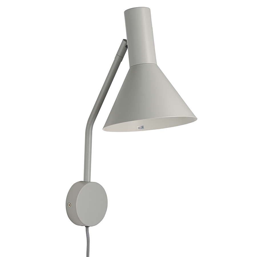 4509_36011 Лампа настенная lyss, 42хD18 см, светло-серая матовая Frandsen 