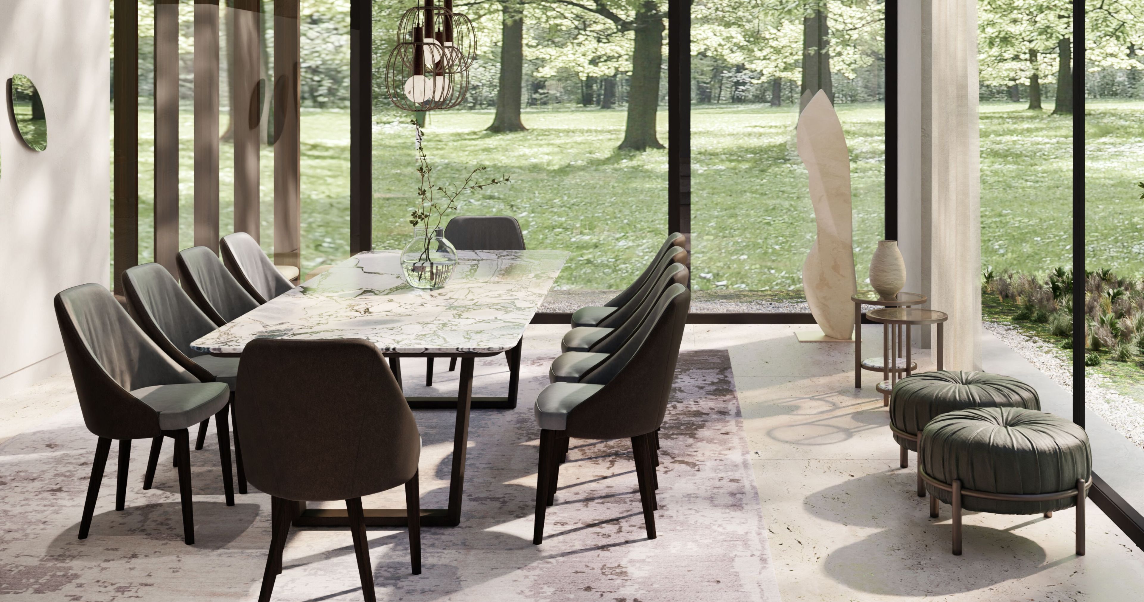 Мягкий стул из ткани Borzalino Neil ARCH-00035608 - Вид №14