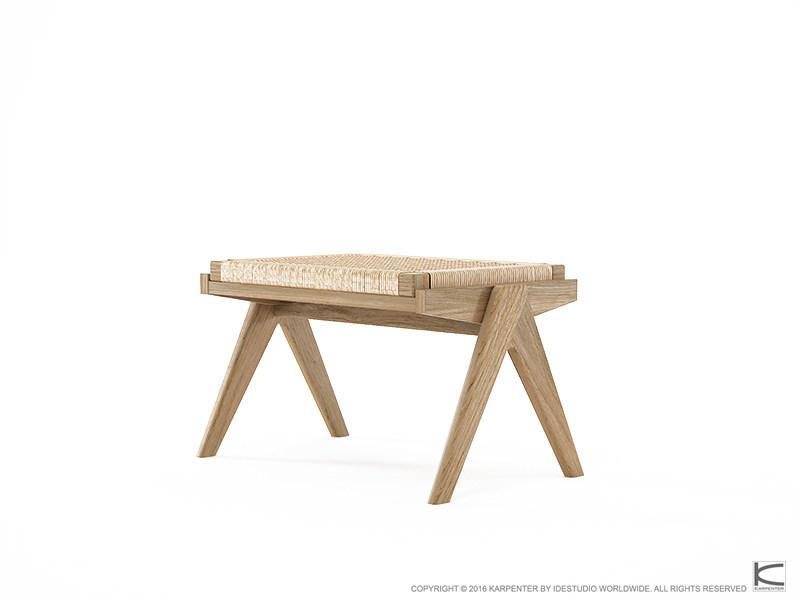 KARPENTER Табурет из веревки и дуба Tribute Tb14-o - Вид №2