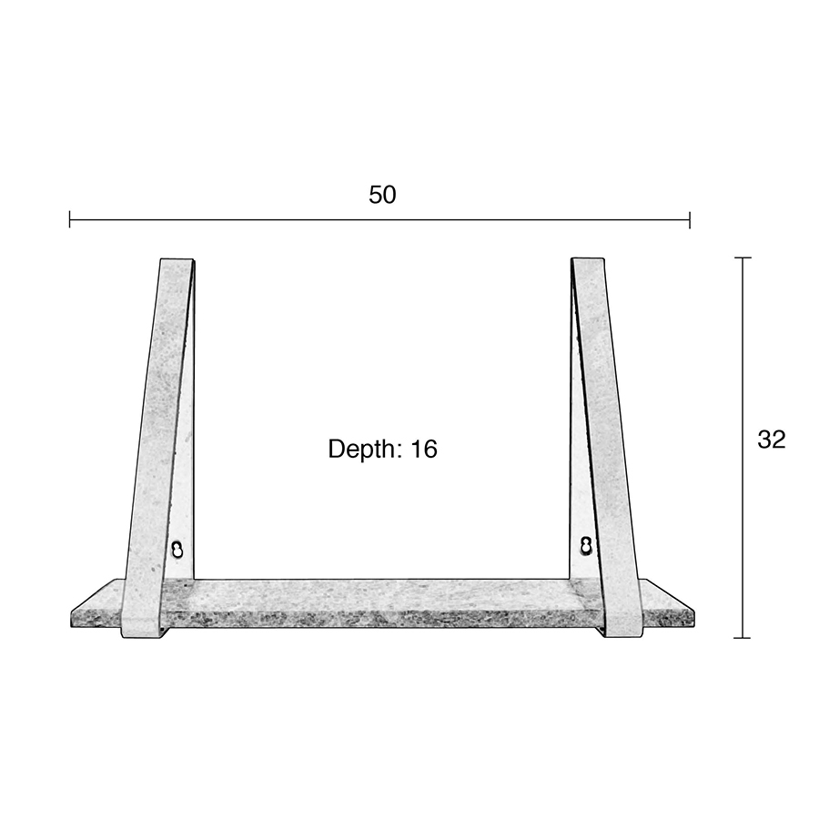 Полка подвесная Fad серая Zuiver 7600002 - Вид №10