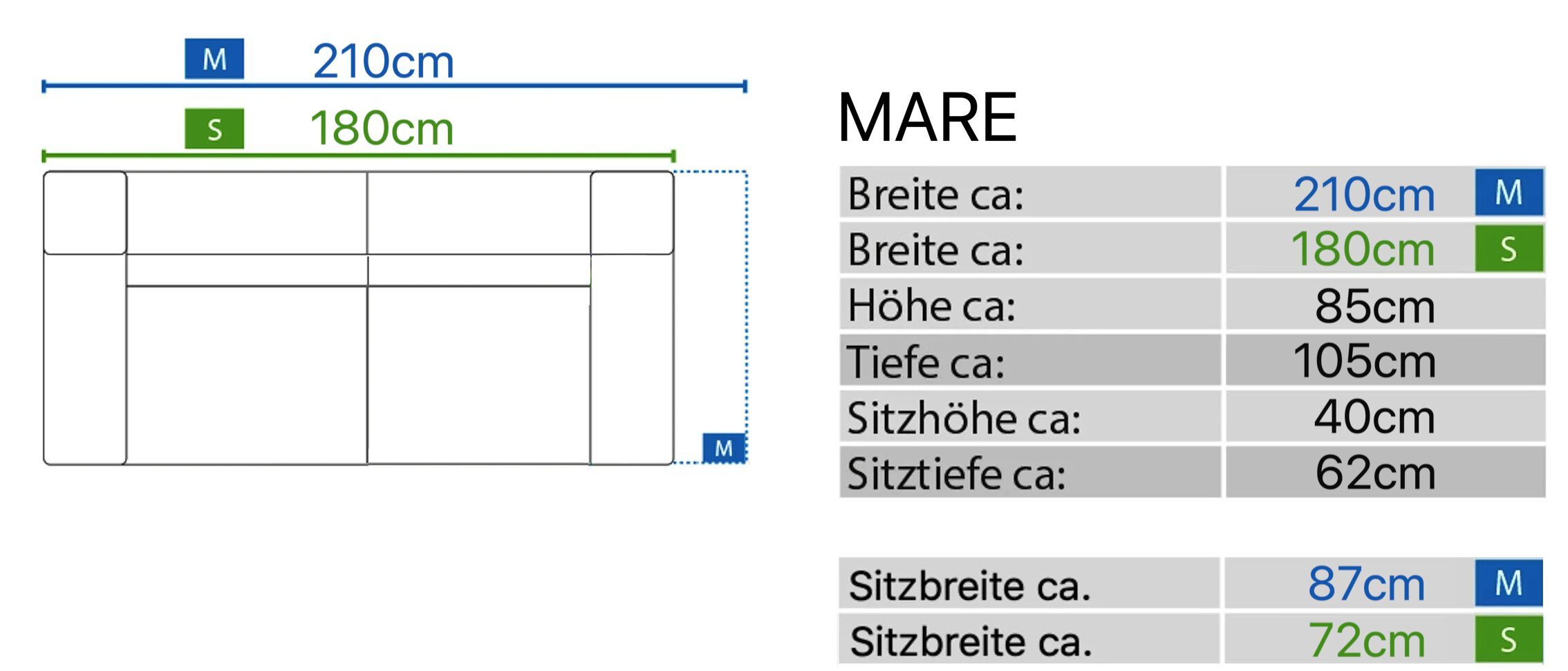 2-местный кожаный линейный диван Sofanella море ARCH-00108137 - Вид №11
