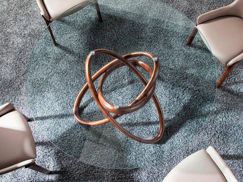 Angel Cerdá Круглый стол из дерева и стекла Nature life 1020 Angel Cerda - Вид №2